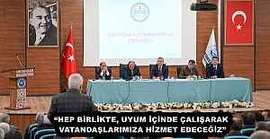 BAŞKAN KAYA MUHTARLAR TOPLANTISINDA BİRLİK VE BERABERLİK MESAJI VERDİ