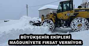 BÜYÜKŞEHİR EKİPLERİ MAĞDURİYETE FIRSAT VERMİYOR