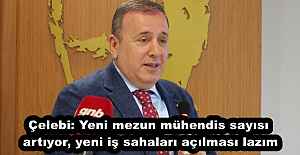 Çelebi: Yeni mezun mühendis sayısı artıyor, yeni iş sahaları açılması lazım