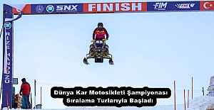   Dünya Kar Motosikleti Şampiyonası Sıralama Turlarıyla Başladı