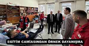 EGİTİM CAMİASINDAN ÖRNEK DAYANIŞMA