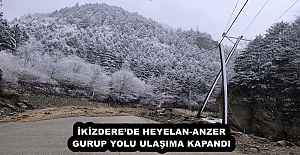 İKİZDERE’DE HEYELAN-ANZER GURUP YOLU ULAŞIMA KAPANDI