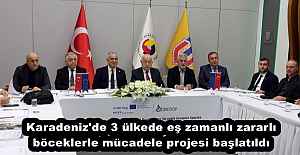 Karadeniz'de 3 ülkede eş zamanlı zararlı böceklerle mücadele projesi başlatıldı