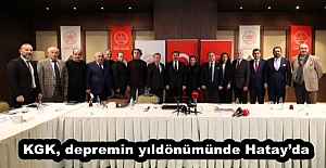 KGK, depremin yıldönümünde Hatay’da