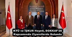 KTÜ ve İŞKUR Heyeti, DOKKAF'26 Kapsamında Ziyaretlerde Bulundu