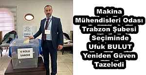 Makina  Mühendisleri Odası  Trabzon Şubesi  Seçiminde  Ufuk BULUT  Yeniden Güven  Tazeledi