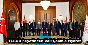 TESOB heyetinden Vali Şahin’e ziyaret