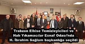 Trabzon Elbise Temizleyicileri ve Halı Yıkamacılar Esnaf Odası’nda H. İbrahim Sağlam başkanlığa seçildi