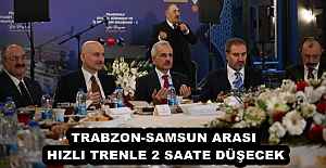 TRABZON-SAMSUN ARASI HIZLI TRENLE 2 SAATE DÜŞECEK