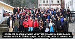 16.İKİZDERE ÇAĞRANKAYA KAR YÜRÜYÜŞÜ TULUM EŞLİĞİNDE BAŞLADI KAYMAKAM ÖNCÜLÜĞÜNDE BAŞLAYAN YÜRÜYÜŞ 2 GÜN DEVAM EDECEK