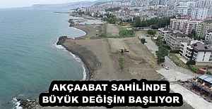 AKÇAABAT SAHİLİNDE BÜYÜK DEĞİŞİM...