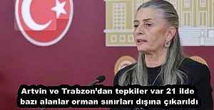 Artvin ve Trabzon’dan tepkiler var 21 ilde bazı alanlar orman sınırları dışına çıkarıldı