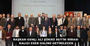 BAŞKAN GENÇ: ALİ ŞÜKRÜ BEY’İN MİRASI KALICI ESER HALİNE GETİRİLECEK