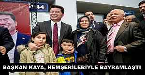 BAŞKAN KAYA, HEMŞERİLERİYLE BAYRAMLAŞTI