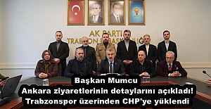 Başkan Mumcu Ankara ziyaretlerinin detaylarını açıkladı! Trabzonspor üzerinden CHP'ye yüklendi