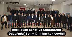 Beşikdüzü Esnaf ve Sanatkarlar Odası’nda  Selim Dilli başkan seçildi