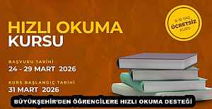 BÜYÜKŞEHİR’DEN ÖĞRENCİLERE HIZLI OKUMA DESTEĞİ