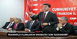 “EKREM İMAMOĞLU, BÜYÜK ORTADOĞU PROJESİ'NİN, EMPERYALİZMİN VE SİYONİZM’İN OYUN PLANLARINI BOZDUĞU İÇİN İÇERİDEDİR”