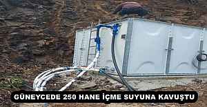 GÜNEYCEDE 250 HANE İÇME SUYUNA KAVUŞTU