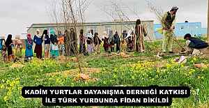 KADİM YURTLAR DAYANIŞMA DERNEĞİ KATKISI İLE TÜRK YURDUNDA FİDAN DİKİLDİ