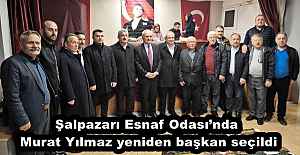 Şalpazarı Esnaf Odası’nda Murat Yılmaz yeniden başkan seçildi