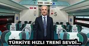 TÜRKİYE HIZLI TRENİ SEVDİ… 