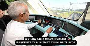 8 YILDA 140,3 MİLYON YOLCU  BAŞKENTRAY 8. HİZMET YILINI KUTLUYOR