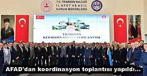 AFAD'dan koordinasyon toplantısı...
