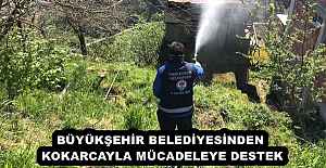 BÜYÜKŞEHİR BELEDİYESİNDEN KOKARCAYLA MÜCADELEYE DESTEK