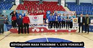 BÜYÜKŞEHİR MASA TENİSİNDE 1. LİG’E YÜKSELDİ