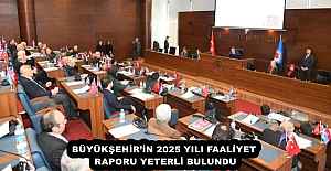BÜYÜKŞEHİR’İN 2025 YILI FAALİYET RAPORU YETERLİ BULUNDU