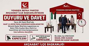 DUYURU VE DAVET