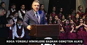 KOCA YÜREKLİ MİNİKLERE BAŞKAN...