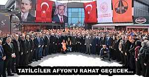 TATİLCİLER AFYON'U RAHAT GEÇECEK...
