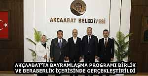 AKÇAABAT’TA BAYRAMLAŞMA PROGRAMI BİRLİK VE BERABERLİK İÇERİSİNDE GERÇEKLEŞTİRİLDİ