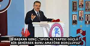 BAŞKAN GENÇ: “SPOR ALTYAPISI GÜÇLÜ BİR ŞEHİRSEK BUNU AMATÖRE BORÇLUYUZ”