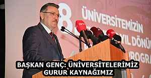 BAŞKAN GENÇ: ÜNİVERSİTELERİMİZ GURUR KAYNAĞIMIZ