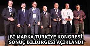 Bİ MARKA TÜRKİYE KONGRESİ SONUÇ BİLDİRGESİ AÇIKLANDI