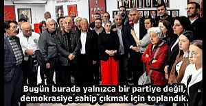 Bugün burada yalnızca bir partiye değil, demokrasiye sahip çıkmak için toplandık.