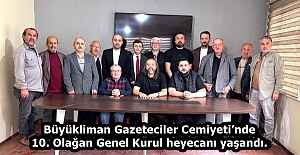 Büyükliman Gazeteciler Cemiyeti’nde 10. Olağan Genel Kurul heyecanı yaşandı.