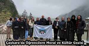 Çaykara’da Öğrencilere Moral ve Kültür Gezisi
