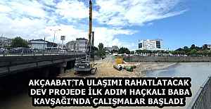 AKÇAABAT’TA ULAŞIMI RAHATLATACAK DEV PROJEDE İLK ADIM HAÇKALI BABA KAVŞAĞI’NDA ÇALIŞMALAR BAŞLADI