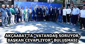 AKÇAABAT’TA “VATANDAŞ SORUYOR, BAŞKAN CEVAPLIYOR” BULUŞMASI