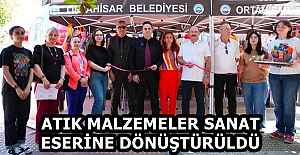 ATIK MALZEMELER SANAT ESERİNE DÖNÜŞTÜRÜLDÜ