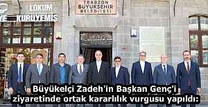 Büyükelçi Zadeh'in Başkan Genç'i ziyaretinde ortak kararlılık vurgusu yapıldı: