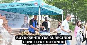 BÜYÜKŞEHİR YKS SÜRECİNDE GÖNÜLLERE DOKUNDU