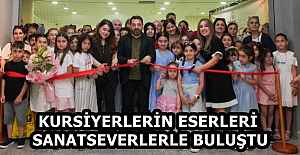 KURSİYERLERİN ESERLERİ SANATSEVERLERLE BULUŞTU