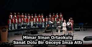 Mimar Sinan Ortaokulu Sanat Dolu Bir Geceye İmza Attı