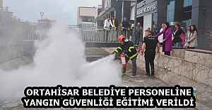 ORTAHİSAR BELEDİYE PERSONELİNE YANGIN...