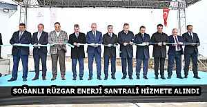 SOĞANLI RÜZGAR ENERJİ SANTRALİ HİZMETE ALINDI